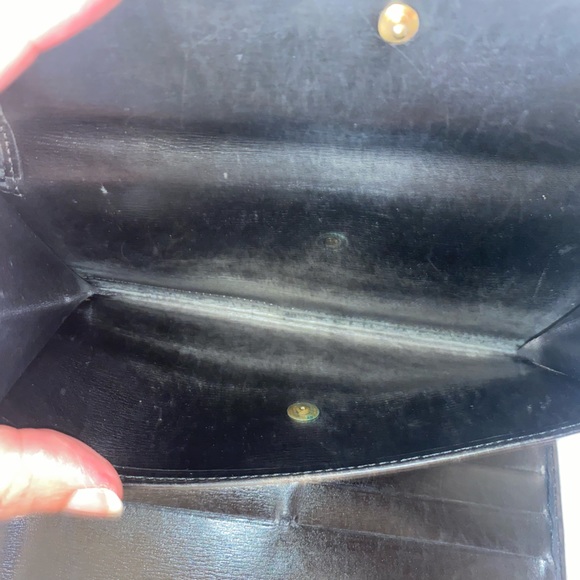 Authentic Louis Vuitton Black Epi Trifold Wallet And 4 Ring Key/Card Holder - Picture 8 of 14